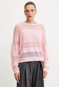 Sweter PATRIZIA PEPE  różowy damski 2K0335.K296