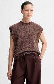 Kamizelka Sessun  brązowa damska 24109002