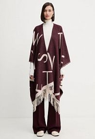 Ponczo Twinset  bordowy 252TA4220