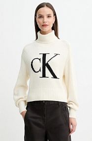 Golf Calvin Klein Jeans  beżowy damski LV047D349G