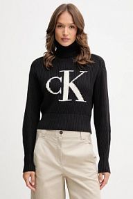 Golf Calvin Klein Jeans  czarny damski LV047D349G