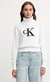 Golf Calvin Klein Jeans  biały damski LV047D354G