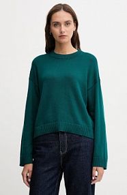 Sweter Calvin Klein Jeans  turkusowy damski LV047D305G