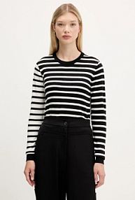 Sweter Desigual  czarny damski 25WWJF08