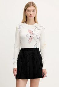 Sweter Desigual  beżowy damski 25WWJF33