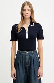 Koszulka polo Morgan  granatowa damska MBICOSI