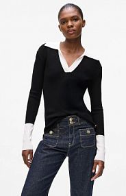 Sweter Karl Lagerfeld  czarny damski A4W18043