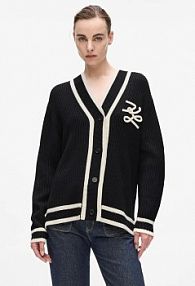 Kardigan Karl Lagerfeld  czarny A4W18052