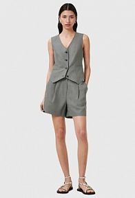 Szorty AllSaints  szare damskie W046QC