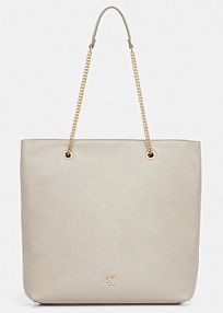 Torebka shopperka Calvin Klein  beżowa LV04F3204G