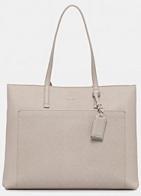 Torebka shopperka Calvin Klein  beżowa LV04F3225G