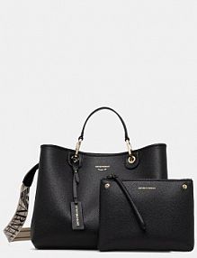 Torebka shopperka Emporio Armani  czarna EW000360.AF12