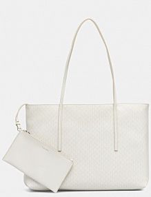 Torebka shopperka Calvin Klein  biała LV04F3266G