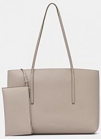 Torebka shopperka Calvin Klein  beżowa LV04F3274G