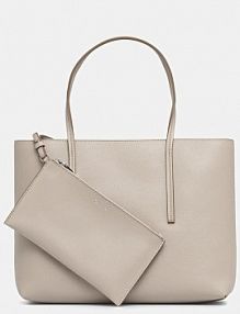 Torebka shopperka Calvin Klein  beżowa LV04F3275G