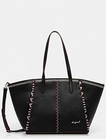 Torebka shopperka Desigual  czarna 25WAXP95