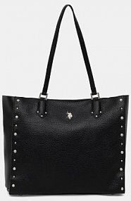 Torebka shopperka U.S. Polo Assn.  czarna BIUU48894WVP