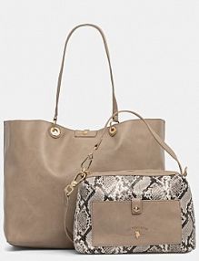 Torebka shopperka U.S. Polo Assn.  brązowa BIU4A8904WVP