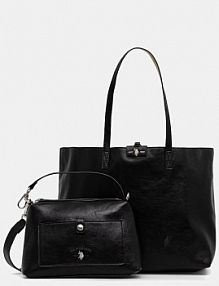 Torebka shopperka U.S. Polo Assn.  czarna BIU4A8905WVP