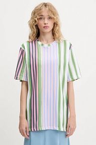 T-shirt Stine Goya  zielony damski SG.PF25.T009.