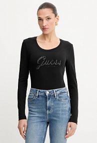 Longsleeve Guess  czarny damski W5YI26.J1314