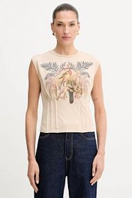 Top Guess  beżowy damski W5YI33.K49A1