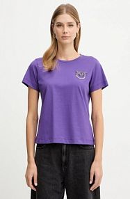 T-shirt pinko  fioletowy damski 103320.A2RN