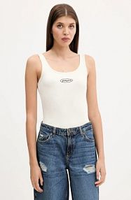 Top Guess Jeans  beżowy damski W5YP35.KA0H1