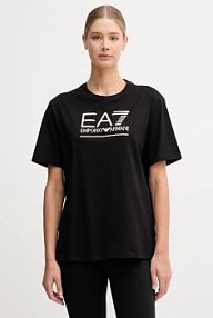 T-shirt EA7 Emporio Armani  czarny damski AF12503.7W000