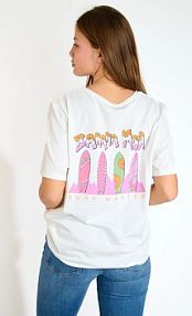 T-shirt banana moon  beżowy damski CRISP.URBANA