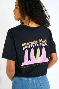 T-shirt banana moon  czarny damski CRISP.URBANA