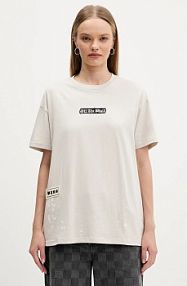 T-shirt Vans  beżowy damski VN000PRKEN91