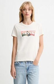 T-shirt Levi's  beżowy damski 17369.3186
