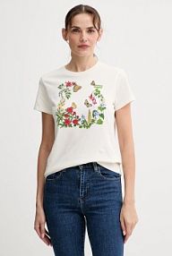 T-shirt Levi's  beżowy damski 17369.3221