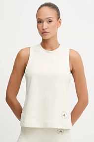 Top treningowy adidas by stella mccartney  beżowy JW4479