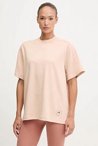 T-shirt adidas by stella mccartney  beżowy damski JW4525