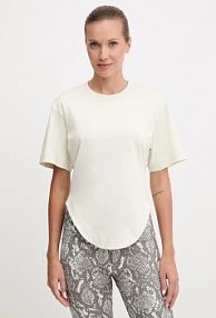 T-shirt adidas by stella mccartney  beżowy damski JX6775