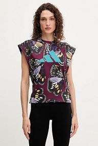 Top treningowy adidas performance  bordowy KB5567