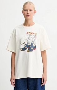 T-shirt Levi's  beżowy damski 001MX