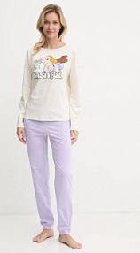 Piżama United Colors of Benetton  beżowa damska 3VD03P03E