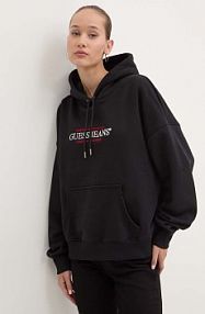 Bluza przez głowę Guess Jeans  czarna W4YQ15.KC811