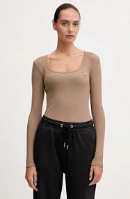 Longsleeve Guess  beżowy damski V4BP07.K8RT2