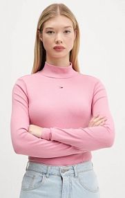 Longsleeve Tommy Jeans  różowy damski DW0DW19830