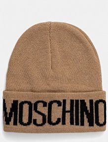 Czapka zimowa Moschino  brązowa damska M5672.60102