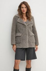 Płaszcz Sisley  szary damski 24C7LN053