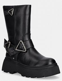 Botki Guess  czarne damskie FLFNUR.LEA10.