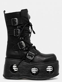 Botki New Rock  czarne damskie M.373.S2