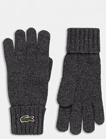 Rękawiczki Lacoste  szare damskie RV0452