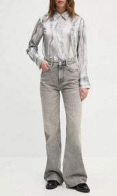 Jeansy Sisley  szare damskie 4YRZLE03W