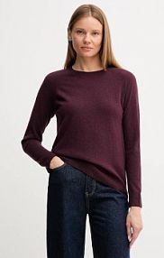 Sweter United Colors of Benetton  bordowy damski 1035D1P17